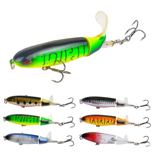 Fishing Saltwater Whopper Popper 10cm/13g Topwater Crappie Fishing Lures Floating Wobbler Spinner Baits Lure for Bass Fishing