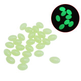 Soft Rubber Glow Oval Fishing Beads Eggs Fishing Stop Luminous Stopper Night Fly Fishing Accessories pesca