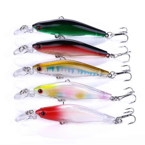 Minnow Wobbler Fishing Lure 8CM-6.3G-8# Rock fishing Trolling Swimbait Jerkbait Artificial Bait Bass Bait Depth 0.6-1.5m