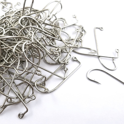 90 Degree Right Angle Hook DIY Homemade Upside Down Single Hook High Carbon Steel Barbed Anti-corrosion Fishhooks