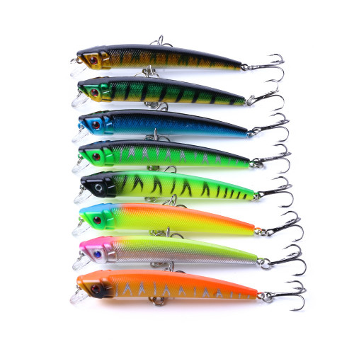 Minnow Fishing Lure 9.5cm 7.3g Set Wobblers Crankbaits Isca Artificial Hard Bait Carp Fishing Pesca Tackle
