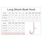 High carbon steel Long Shank Beak Eagle hook Fishing Hooks Octopus Rig Making Hooks