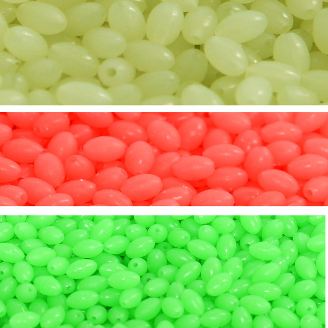 Soft Rubber Glow Oval Fishing Beads Eggs Fishing Stop Luminous Stopper Night Fly Fishing Accessories pesca
