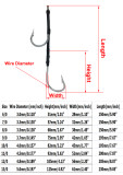 Fishing Assit Hook With Line, Twin Hooks, Stainless Steel Hook For Saltwater Fishing