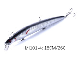 Big Game Fishing Lure Minnow Fishing Lure with 3 treble Hooks saltwater Fishing Tackle 25.4g/0.89oz fishing bait 18cm/7.08in