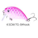 Crank Bait Fishing Lure 7g/4.5cm Hard Baits Swimbaits Boat Ocean Topwater Lures for Trout Bass Perch Fishing Lures