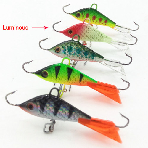 Ice Jig Fishing Lure Jigging Rap 7.5g/5cm Winter Carp Fishing Bait Artificial Metal Jig