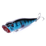 Popper Fishing Lures 9CM-12G-6# Topwater Bait Crankbait Wobbler Tackle Isca Poper Floating Top Water pike Lures