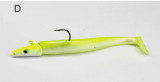 16g Lead Head Jigs Soft Fishing Lures with Hook Sinking Swimbaits for Saltwater and Freshwater