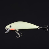 Luminous Fishing Lures hard fishing baits Glowing Minnow lure for night fishing, 8cm/3.14