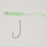 Soft Fishing Lure with hook eels Silicone Lure Winter Fake Carp Bait Boat Sea Fishing Bait