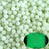 Soft Rubber Glow Round Fishing Beads Luminous Fishing Stopers Round Fishing Stop