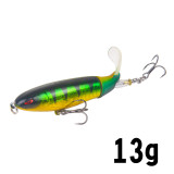 Fishing Saltwater Whopper Popper 10cm/13g Topwater Crappie Fishing Lures Floating Wobbler Spinner Baits Lure for Bass Fishing