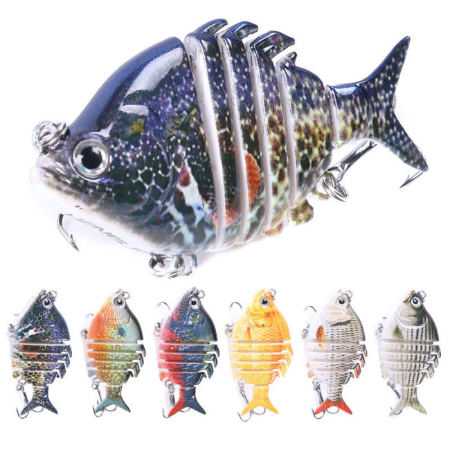 Multi Jointed Fishing lure 4 sections 6.5cm 9.3g Swimbait Crankbait Artificial Hard Bait Crankbait Isca Accessories
