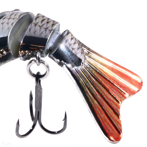 10cm 24g Multi-section Hard Bait Fishing Jointed Wobbler Bait 3D Lifelike 7 Segments Swimbait