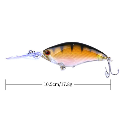 Crankbait Hard lure baits Long Big Tongue Fishing 10.5cm 17.8g Fishing Minnow Wobblers bait