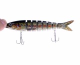 13.6CM 18.7G Multi Jointed Bait 8 Sections Sinking Wobbler Lure Swimbait Trolling Swimming Hard Fishing Tackle