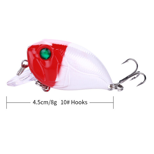 4.5CM 8G Hard Crankbait Fishing Lure For Bass Pesca New Style Fishing Tackle