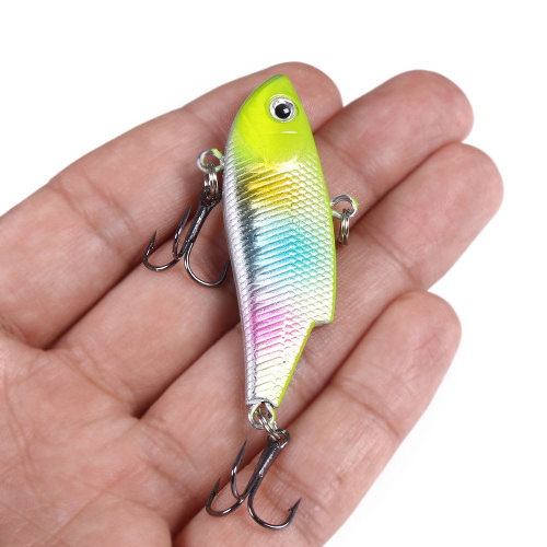 5.5CM 10G Vibration FISHING LURES CRANKBAITS HOOK BASS 8#hooks VIB hard plastic sea fishing tackle hard bait