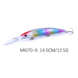 Minnow Bait fishing Crankbait Hard Bait bass fishing tackle ABS Fishing Lures ,5.71in/0.447oz 14.5cm/12.7g