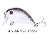 Crank Bait Fishing Lure 7g/4.5cm Hard Baits Swimbaits Boat Ocean Topwater Lures for Trout Bass Perch Fishing Lures