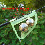 Twin Bells Fishing Tackle Night Sea Fishing Rod LED Light Clip with Twin Bells Ring Fishing Bite Alarm Indicator On Fishing Rod