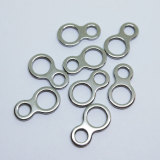 Double Solid Rings Swivel Stainless Steel 8 Shape Loops Fishing Connector for Trolling Jigs Hook Saltwater Fishing