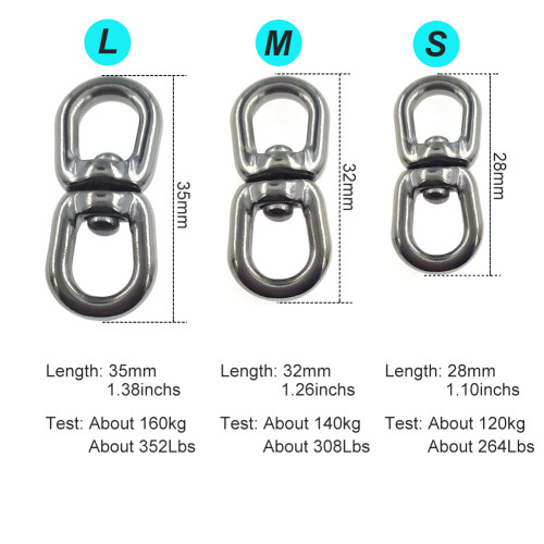 Stainless Steel Fishing Butterfly Swivel Saltwater Swivel