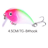Crank Bait Fishing Lure 7g/4.5cm Hard Baits Swimbaits Boat Ocean Topwater Lures for Trout Bass Perch Fishing Lures