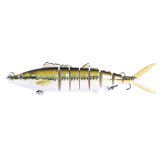 Jointed Minnow Bait 8segement Hard Plastic Fishing Lure 5colours 17.8cm-38g Artificial Fishing Set