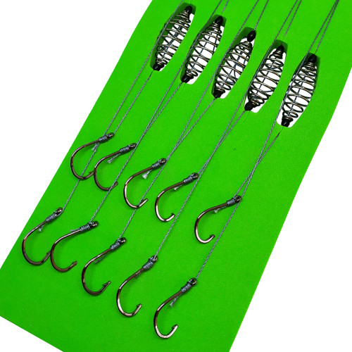 Snelled Baitholder Hooks 7#-13# Drop Shot Rig High Carbon Steel Fishing Hook Fishhook Carp Fishing Tackle
