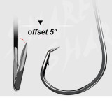 Fishing Circel Hook, offset, High-carbon steel