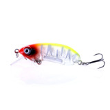 Fishing Lure Minnow Crankbait Hook pike trolling Swim Bait pesca isca Artificial Hard bait floating fishing tackle ,10g/0.35oz,6cm/2.36