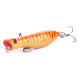 hard Plastic popper fishing lures 6cm 5g sequins wobblers catfish fishing baits isca pesca fishing tackles