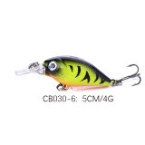 5cm 4g Fishing Lures Crank Baits Mini Crankbait Wobblers 3D Fish Eye Artificial Lure Bait with Lifelike Fake Lure