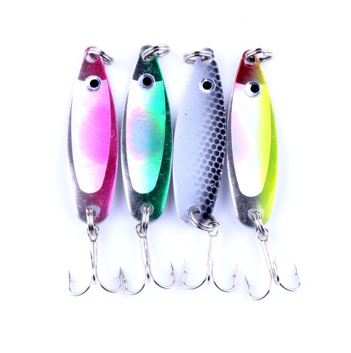 6.5g/0.23oz Metal Spoon Lures Winter Ice Fishing Spinner Baits Saltwater Lures Tackle Casting Spoons for Fishing