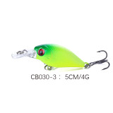 5cm 4g Fishing Lures Crank Baits Mini Crankbait Wobblers 3D Fish Eye Artificial Lure Bait with Lifelike Fake Lure
