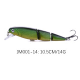Minnow Fishing Lure Artificial Bait Swim Bait Jointed Bait Hook Crankbait Wobbler Fishing Tackle