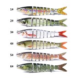 13.6CM 18.7G Multi Jointed Bait 8 Sections Sinking Wobbler Lure Swimbait Trolling Swimming Hard Fishing Tackle