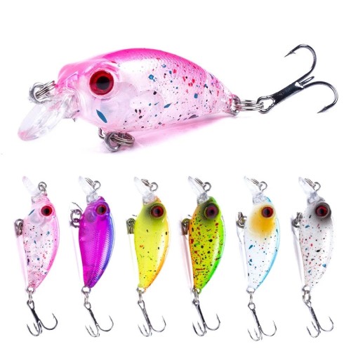 MINI Crankbaits 4cm 2.5g Fishing Lure Micro Hard Pesca Artificial Baits Mini Lure Minnow for Pike Bass Trout