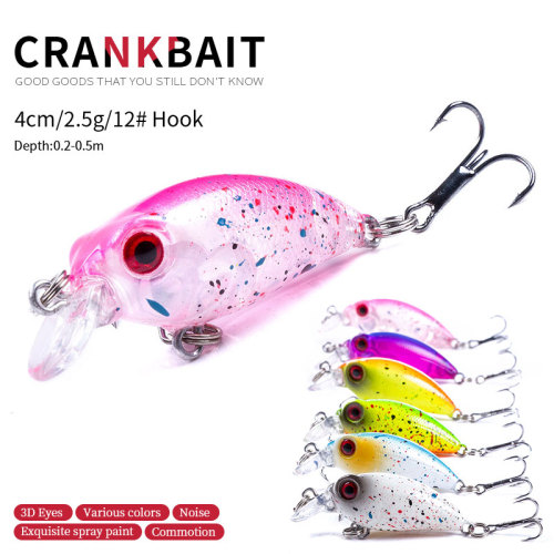 MINI Crankbaits 4cm 2.5g Fishing Lure Micro Hard Pesca Artificial Baits Mini Lure Minnow for Pike Bass Trout