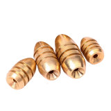 Fishing Sinkers Set with Brass Sinker Weights Jig Hooks Fishing Swivel Ring Connector for Freshwater Saltwater Bass Fishing