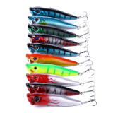 Popper Fishing Lures 9CM-12G-6# Topwater Bait Crankbait Wobbler Tackle Isca Poper Floating Top Water pike Lures