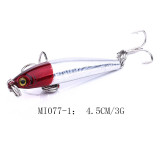 Wholesale Minnow fishng lures with 10# treble hooks 3D eyes artificial bait bass fishing bait carp fishing tackle ,5cm/1.96 3.3g/0.11oz