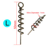 Fishing Lure Centering-Pin Spring Stainless Steel Fishing Pin Bait Holder Lure Screw Lock