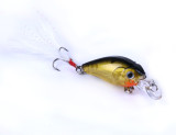 Diving Fishing Lures 4g 45mm Artificial Crankbait Bait with #10 Hooks Hard Fishing Lure Set For Carp Fishing