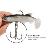 Soft Baits with lead jig hook Carp Fishing Lure 3.35 0.44oz Lifelike Silicone Bait Lead Fish Jig Saltwater Fishing Gear