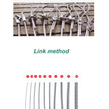 100M 304 stainless steel wire rope , 7x19 fishing steel marine Φ 1.2mm-Φ12.0mm
