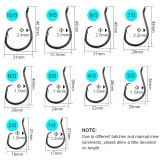 Fishing Circel Hook, offset, High-carbon steel