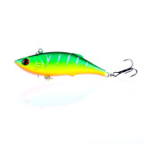 Fishing Lure 7.5cm 10g 3D Game VIB Bait Isca Pesca Tackle Artificiais Hard Bait 6# Hooks Vibrator Bass
